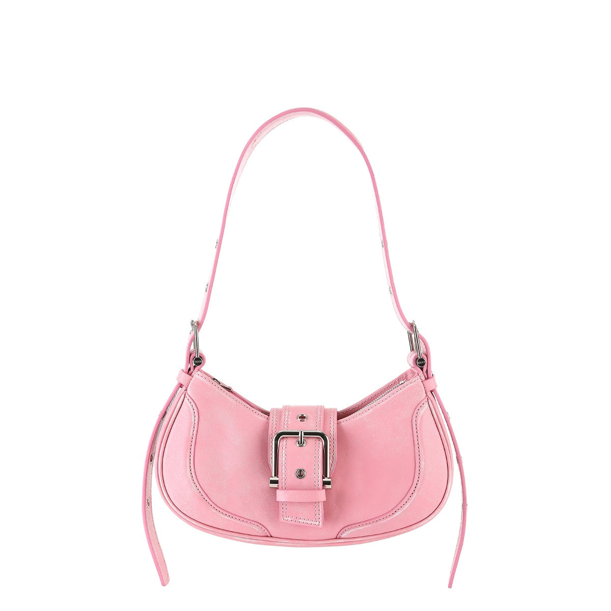 OSOI Small Belted Brocle Bag - Pink Leather